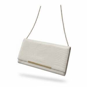 VTG Ande’ Faux Croc Ivory Clutch Bag | Quiet Luxury, Minimalist, Old money